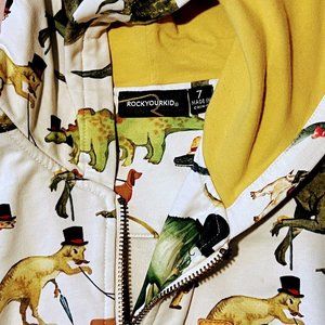 ROCKYOURKID  The Gentlemen - Dinosaur hoodie (size 7)